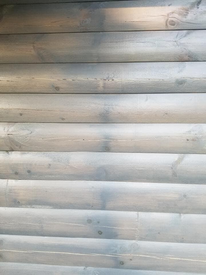 Staining a New Custom Log Home | TPC Restoration